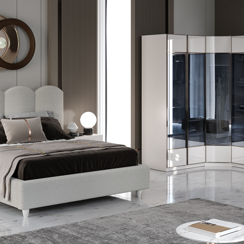 Moda Köşe Dolaplı Yatak Odası